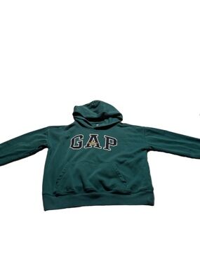 Boys Green GAP Hoodie Size Medium